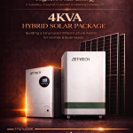 4KVA Hybrid Solar Package (Starter) – 2.56kWh ZETATECH Lithium Battery